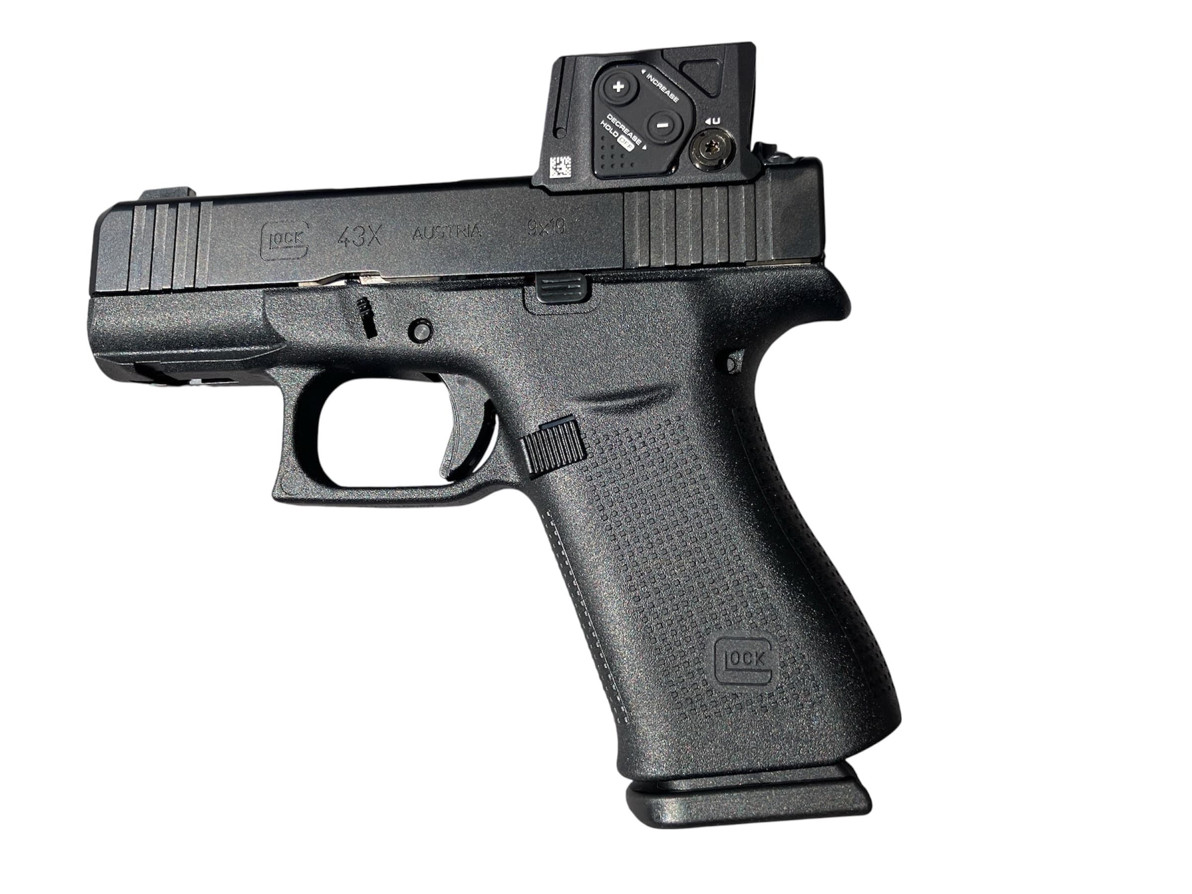 Pistole Glock 43X A-Cut Aimpoint COA Combo