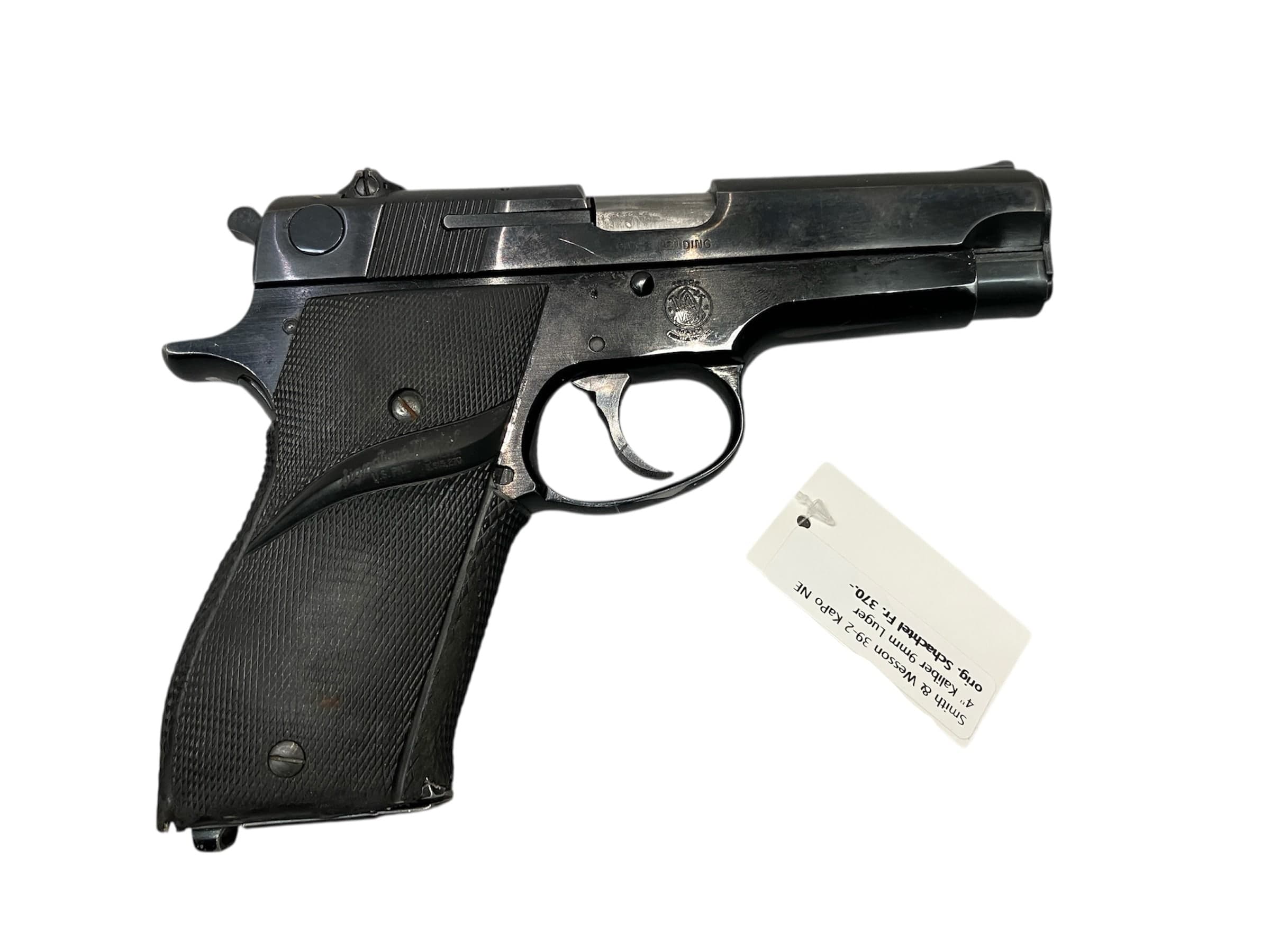 Pistole Smith & Wesson 39-2 Kaliber 9mm Luger – Bild 1
