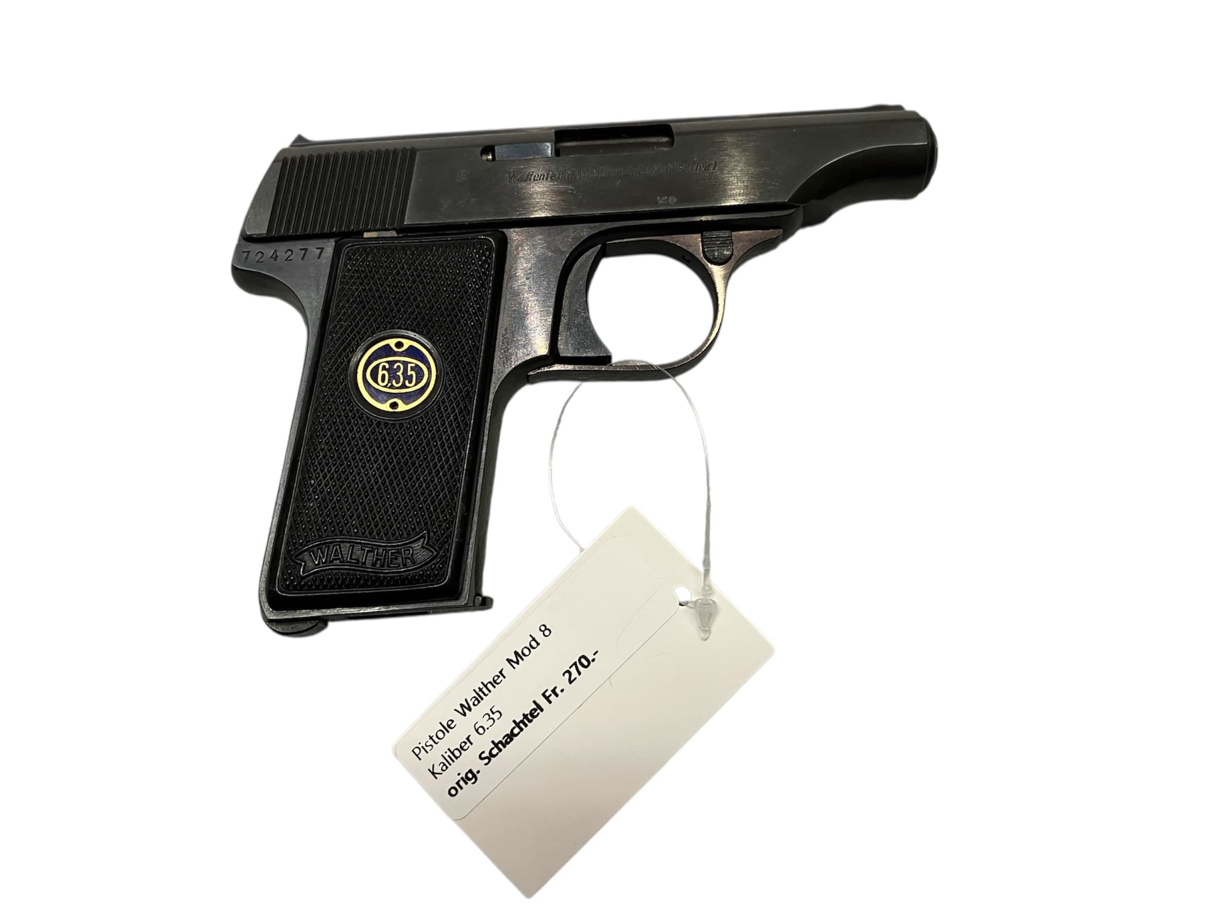 Pistole Walther Mod 8 Kaliber 6.35mm – Bild 1