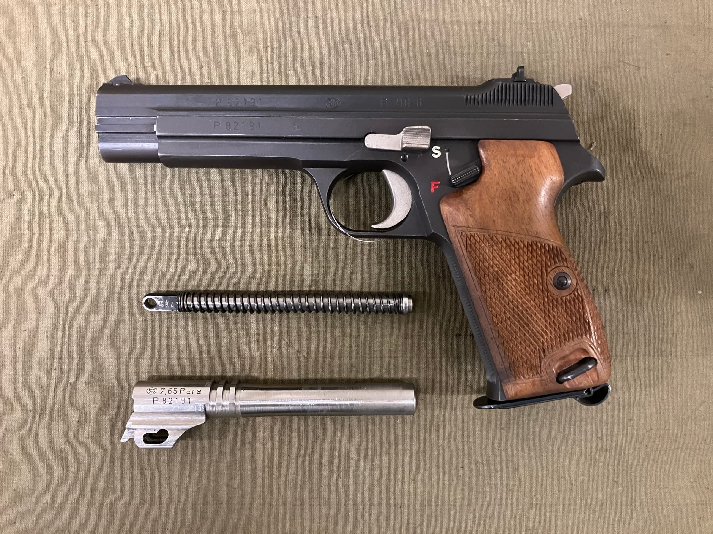 Pistole SIG P210-6 Wechsellauf